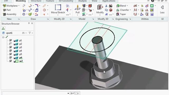 PTC Creo Elements/Direct Modeling Express. Basic demo - part 2 смотреть онлайн