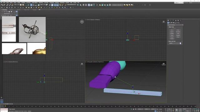 Моделирование магической рапиры, начало 3ds max смотреть онлайн