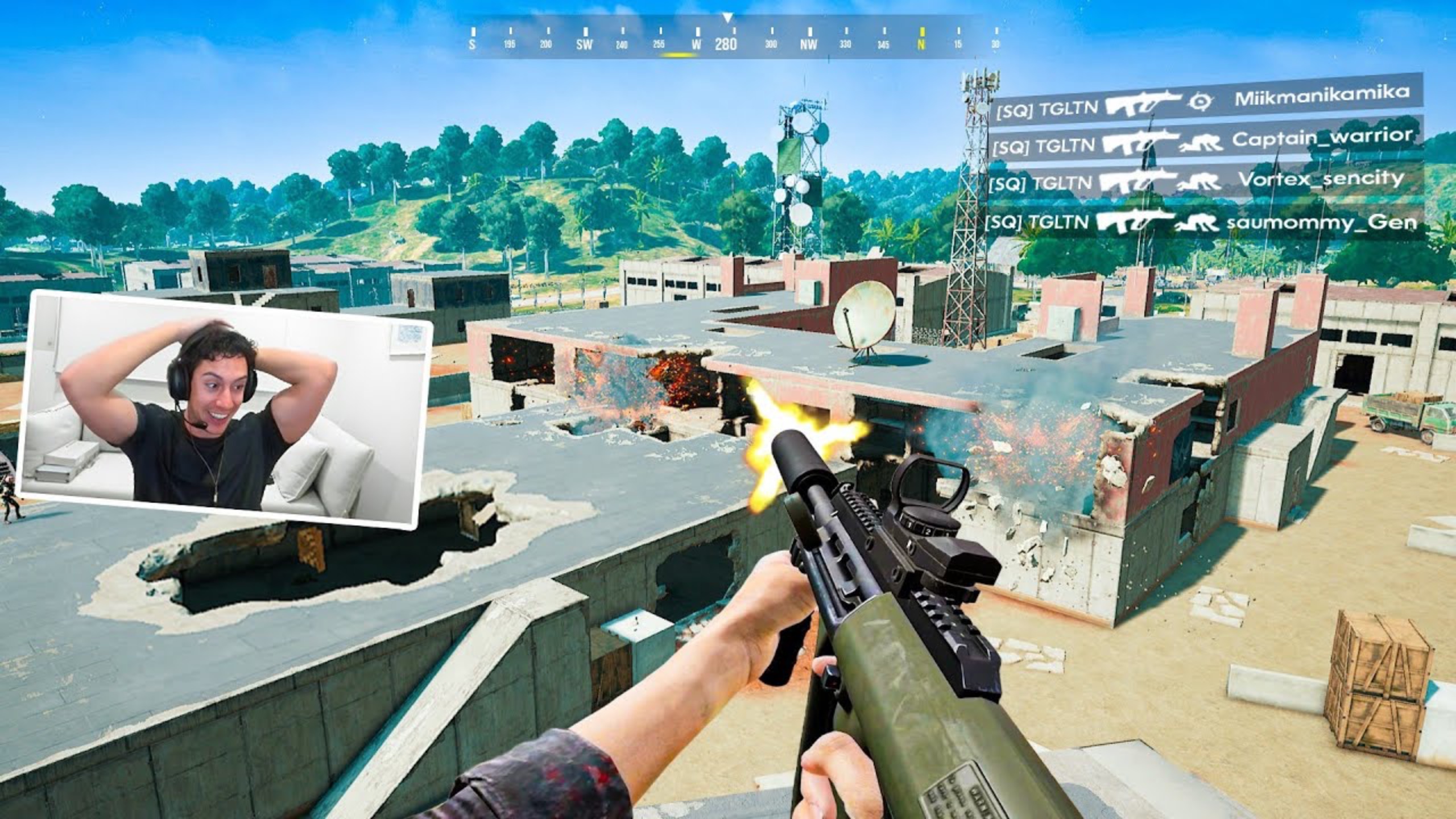 TGLTN Plays The FULL Destruction Sanhok In PUBG *Absolute Chaos*