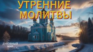 Молитвы утренние ☦️ СЛУШАТЬ АУДИО #утренниемолитвы