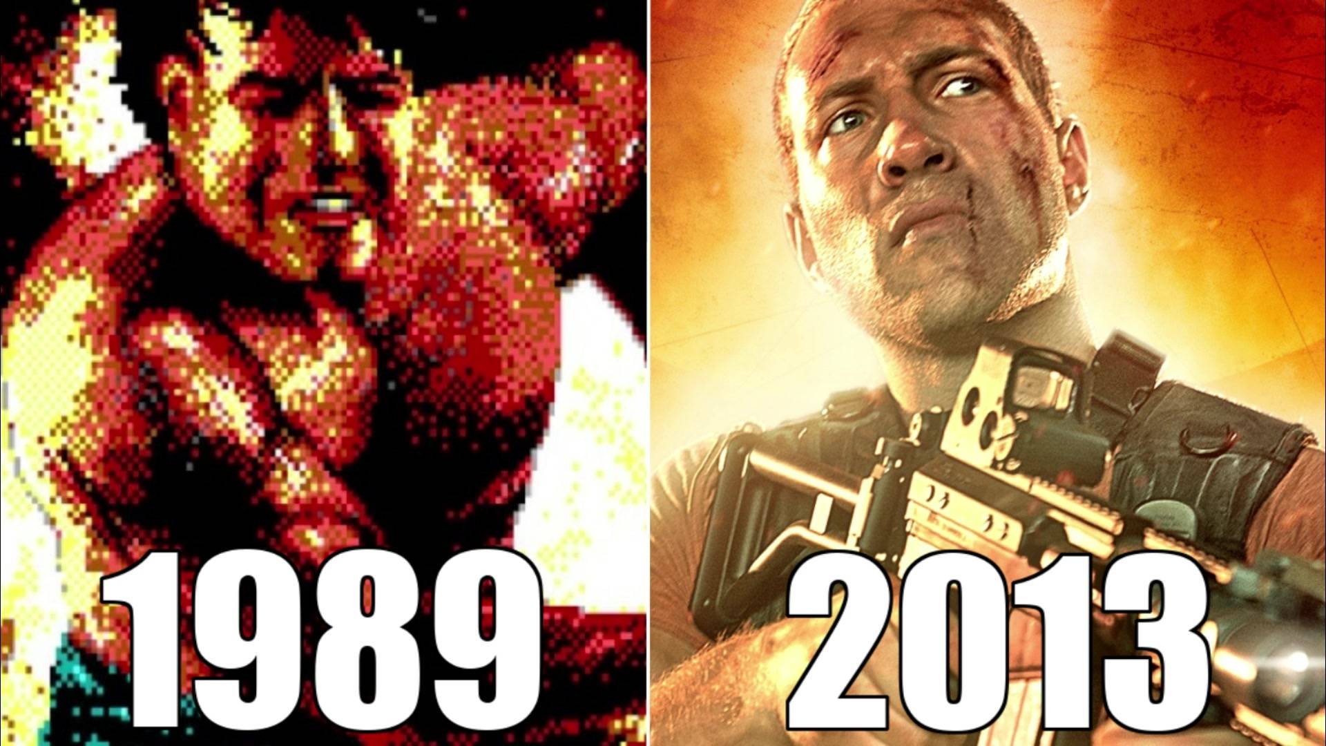 Эволюция серии игр Die Hard [1989-2013] смотреть онлайн