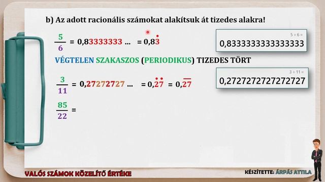 1) VALÓS SZÁMOK KÖZELÍTŐ ÉRTÉKE, ABSZOLÚT ÉS RELATÍV HIBA (1. RÉSZ) смотреть онлайн