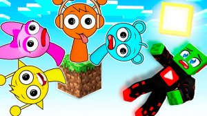 ВЫЖИВАНИЕ НА ОДНОМ БЛОКЕ СО ВСЕМИ СПРУНКАМИ в МАЙНКРАФТ