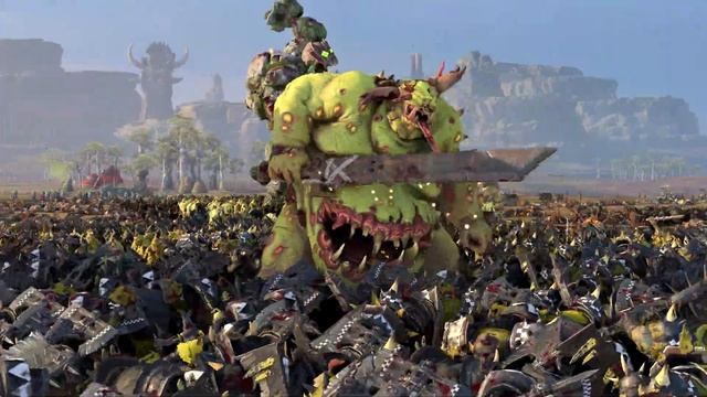 GREENSKINS Vs NURGLE - TotalWar Warhammer 3 Cinematic Battle