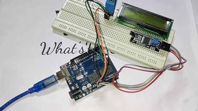 Temperature & Humidity Sensor | DHT 11 With I2C Module LCD Display смотреть онлайн