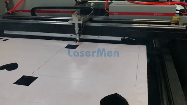 [LaserMen] CO2 RF laser 300W cutting 12mm MDF смотреть онлайн