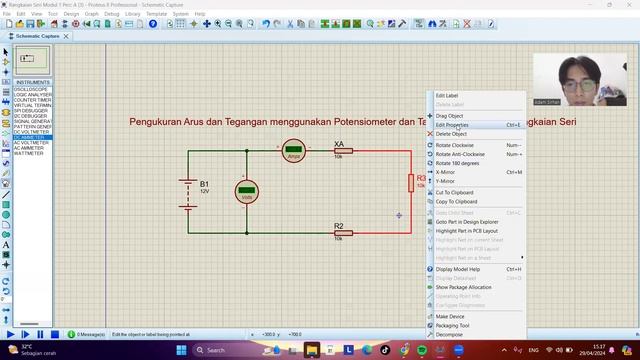 Pengukuran arus dan tegangan menggunakan potensiometer dan tahanan geser pada rangkaian seri смотреть онлайн