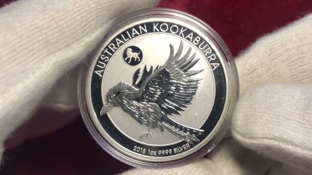 Rare silver coin 1 dollar 2018 Australia / Australian kookkabara смотреть онлайн