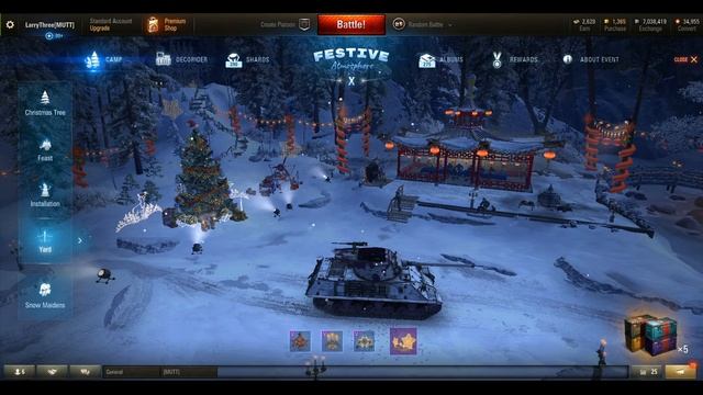 World of Tanks - Christmas Garage music (Festive Atmosphere Tier X, theme version 2) смотреть онлайн