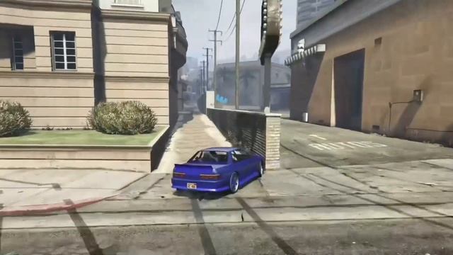 Jump drift into tiny alleyway (Big Angle) Gta 5 Online смотреть онлайн