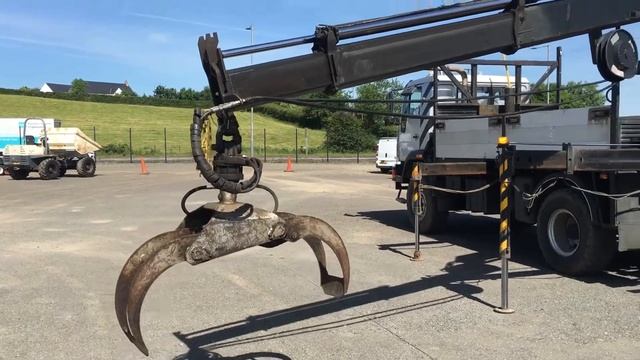 MAN 4x4 UTILITY TRUCK C/W HIAB CRANE & ROTATING GRAB смотреть онлайн