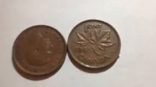 Canada 1945 One Cent Coin смотреть онлайн