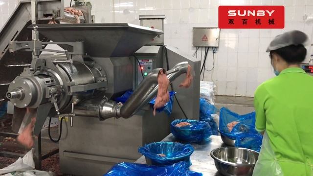 Type 220 MDM machine/Deboning machine/deboner/meat separator with a capacity of 6000kg/hr-8000kg/hr смотреть онлайн