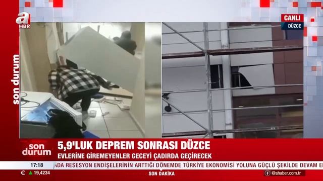 5,9'luk deprem sonrası Düzce'de son durum ne? A Haber muhabiri Hakan Süer aktardı | A Haber смотреть онлайн