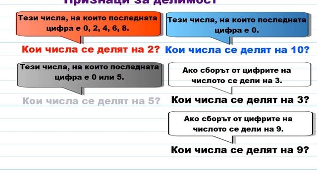 Признаци за делимост смотреть онлайн