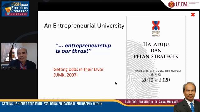 FSSH Emiretus Professor Lecture : Dato' Prof. Emeritus Ir. Dr. Zainai Mohamed смотреть онлайн