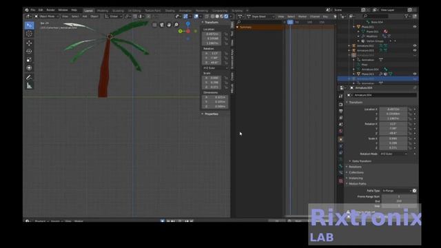 Tutorial For Beginner Palm Tree Wind Blow Effect смотреть онлайн