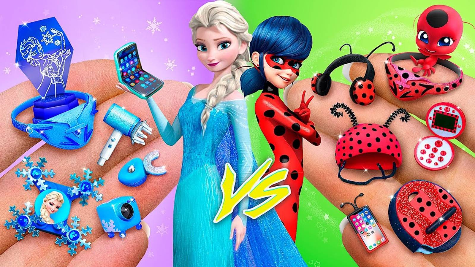 Гаджеты Эльзы vs Леди Баг - 28 лайфхаков для кукол смотреть онлайн
