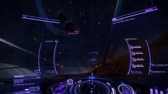 Elite Dangerous Five Railguns and a Fer De Lance смотреть онлайн