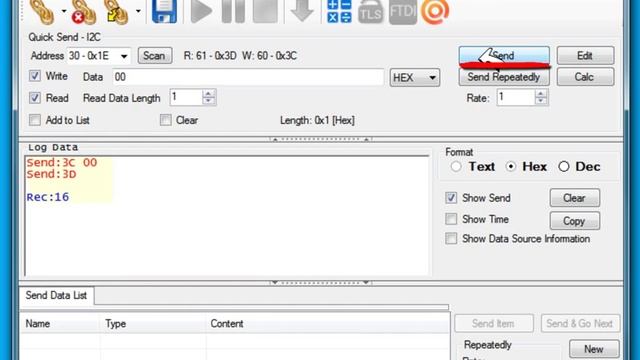 Test I2C Device HMC5883 with Comm Operator Software смотреть онлайн
