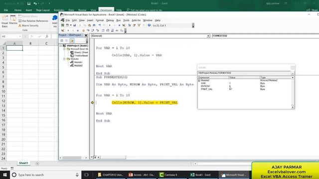 Introduction to Excel VBA LOOPS HINDI Series 2/15 смотреть онлайн