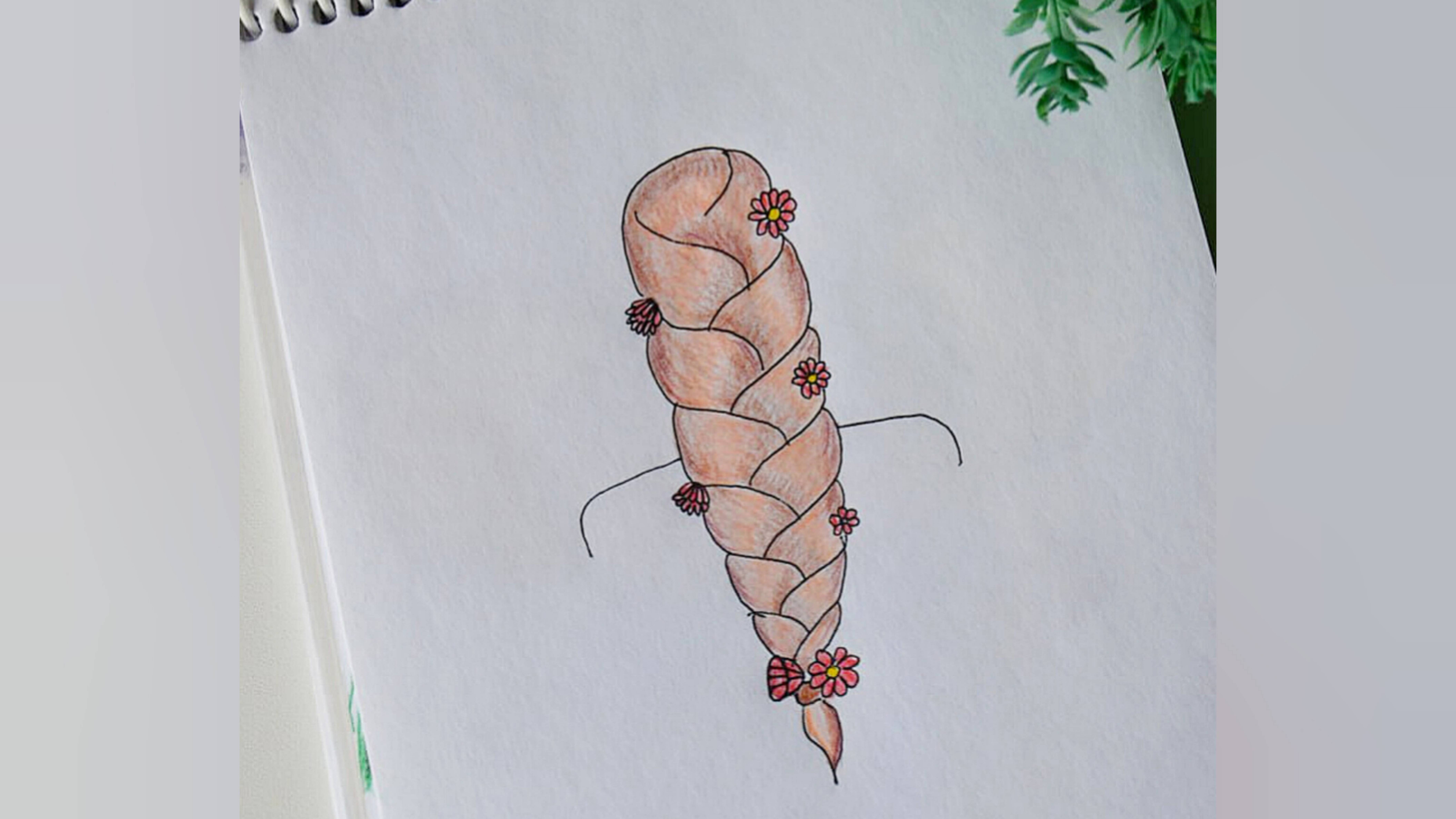 Как нарисовать косу смотреть онлайн