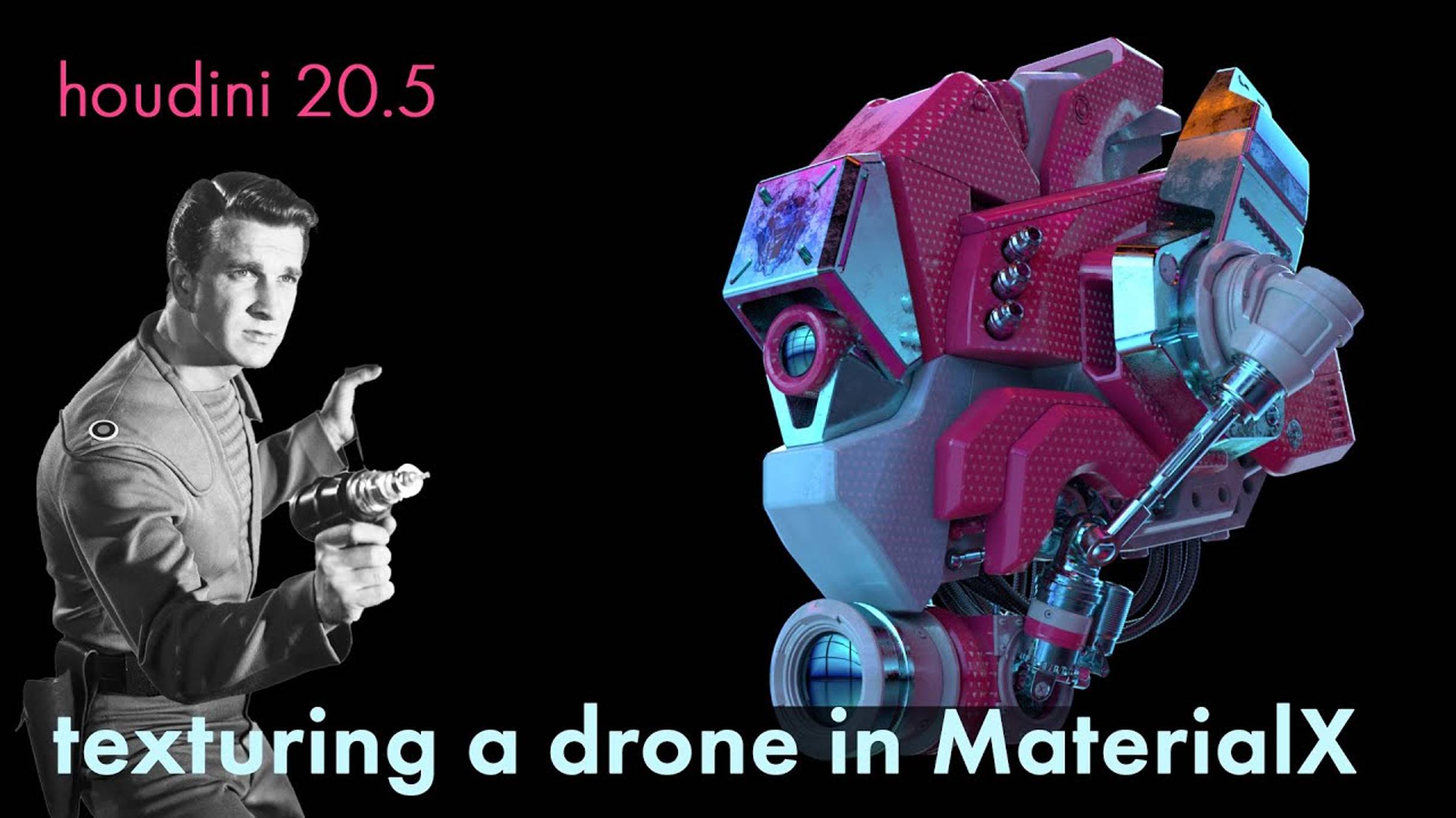 Houdini 20.5 - Texturing a Drone in MaterialX смотреть онлайн