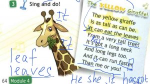 стр 64 номер 3 spotlight 4, the yellow giraffe. спотлайт 4 стр 64 модуль 4.  английский 4 кл