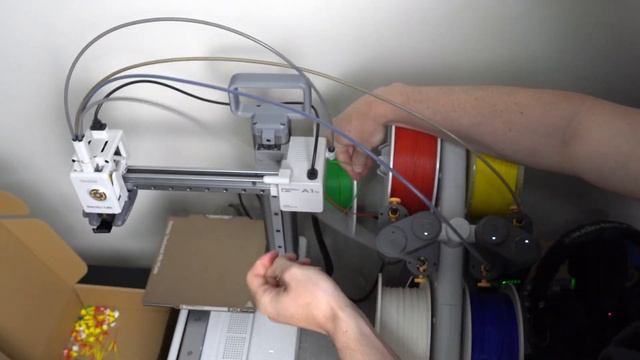How to switch from the AMS lite to the external filament spool on the A1 mini смотреть онлайн