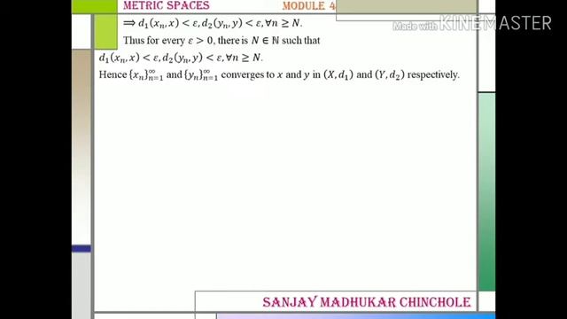 Metric Spaces (BOUNDED SETS, BOUNDARY OF A SET & CONTINUOUS MAPPINGS) смотреть онлайн