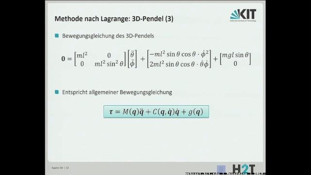 08: Dynamisches Modell, Methoden nach Lagrange & Newton-Euler смотреть онлайн