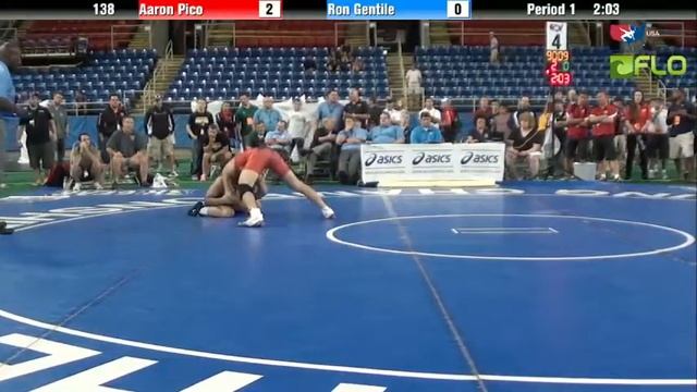 Junior 138 - Aaron Pico (California) vs. Ron Gentile (New Jersey) смотреть онлайн