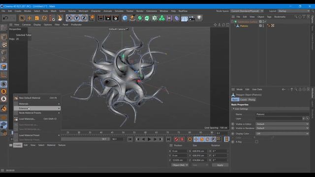 Abstraction Cinema 4d tutorial смотреть онлайн