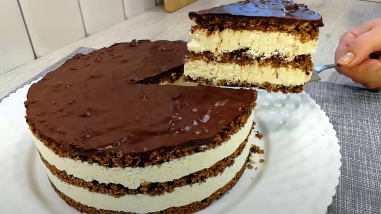 Торт БЕЗ ВЫПЕЧКИ - Без Желатина и Без Печенья смотреть онлайн