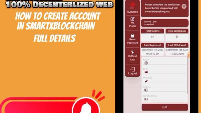 smart x blockchain main account kaise banae how to create account in SmartxBlockChain 💥 смотреть онлайн