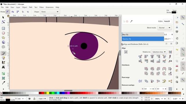 How to Create Anime in Inkscape. Tutorial Video. Vector Drawing. Illustration. смотреть онлайн