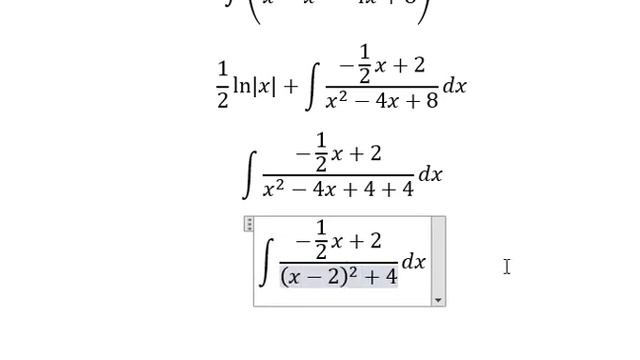 Calculus Help: Integral ∫ 4dx/(x(x^2-4x+8)) - Partial Fractions - Techniques - Solutions смотреть онлайн