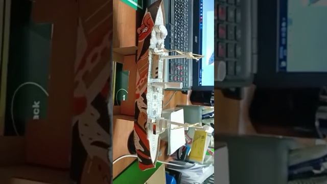 Первая работа|Знакомство Картонный кораблик своими руками|Очень классно! Крейсер Аврора. смотреть онлайн