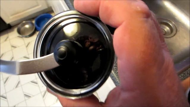 Coffee Part 2 grinding beans with a Hario hand grinder. смотреть онлайн