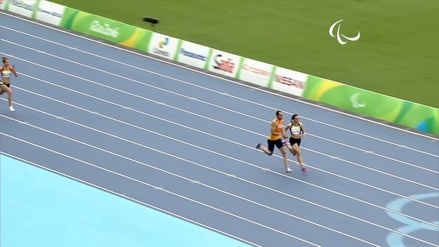 Athletics | Women's 100m T12 Round 1 heat 4 | Rio 2016 Paralympic Games смотреть онлайн