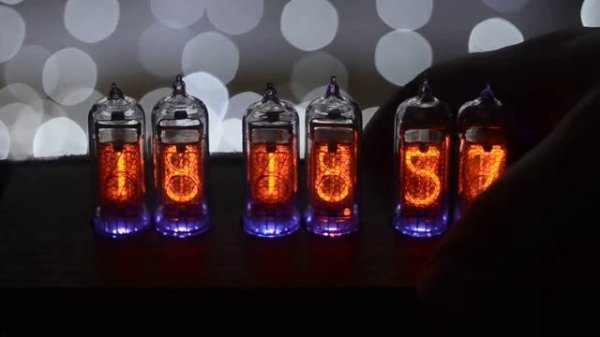 Nixie clock in 14