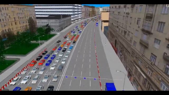 PTV Vissim 5.40 Traffic Simulation Moscow. Москва моделирование. смотреть онлайн