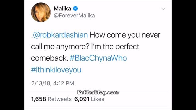Malika wants Rob Kardashian back & Disses Blac Chyna 🤯💔 смотреть онлайн