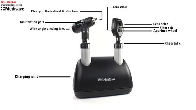 Welch Allyn 3.5v Prestige Desk Set - Rechargeable - 71824-M смотреть онлайн