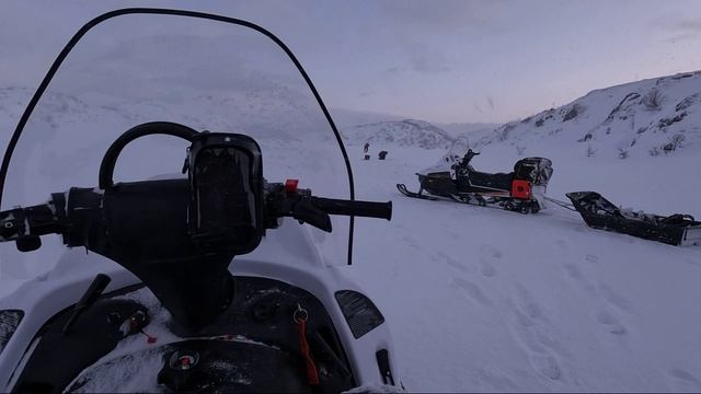 Павлозеро на снегоходе Тайга Варяг 500 se. смотреть онлайн