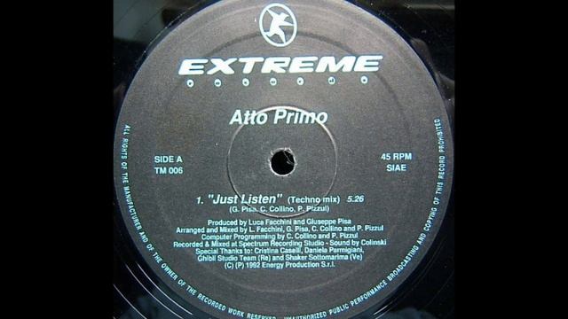 Atto Primo - Just Listen (Techno Mix) (A) смотреть онлайн