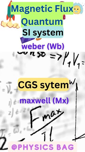 Magnetic Flux Quantum units ||Physics Words: SI and CGS Units|| смотреть онлайн