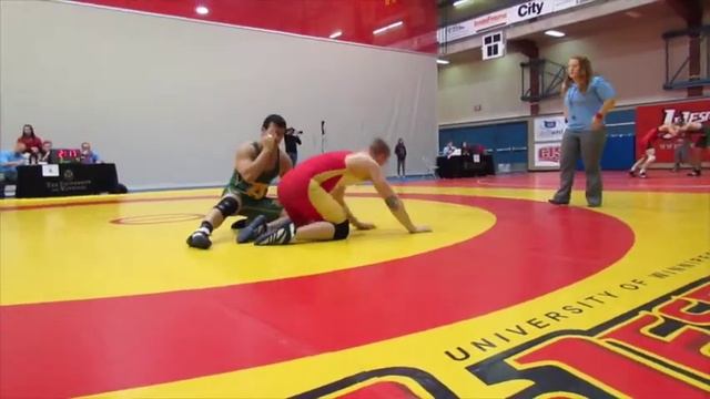 2013 Wesmen Invitational: 90 kg Calvin Daum vs. Daniel Oloumi смотреть онлайн
