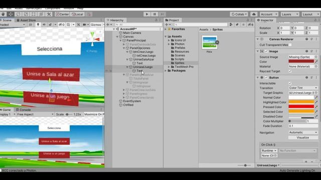 4- UNITY Multijugador 3D con Photon: Preparación de paneles de usuario e ingreso a sala de juego. смотреть онлайн