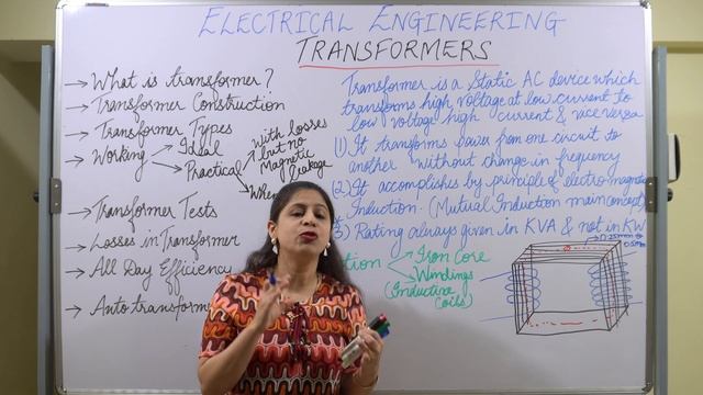What is Transformer? Why the rating of transformer given in KVA and not in KW? by Shruti Academy смотреть онлайн